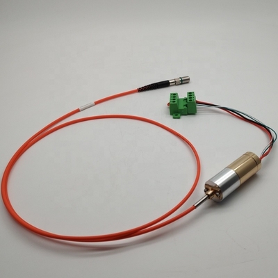 25mW出力 545nm ピッグテイルSM ファイバーレーザーモジュール 高精度ファイバーカップリング