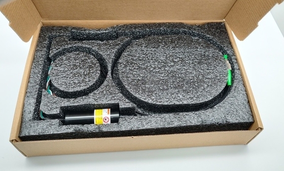 APC カップルされた光ファイバーグリーンレーザー モジュール 520nm 30mw 半導体レーザー