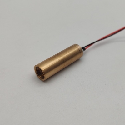 ミニ 8mm イエローレーザーモジュール PWM/50% デューティサイクル ≤5mm レーザーレベルリングのためのビーム直径